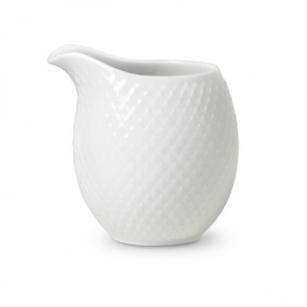 Rhombe plate Ø23 cm vit porslin