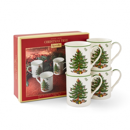 Christmas Tree Mug 4-pack