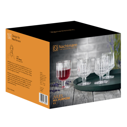 Jules All Purpose Glass 26cl, 4-pack