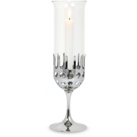 Stormlykta Silver H38 cm