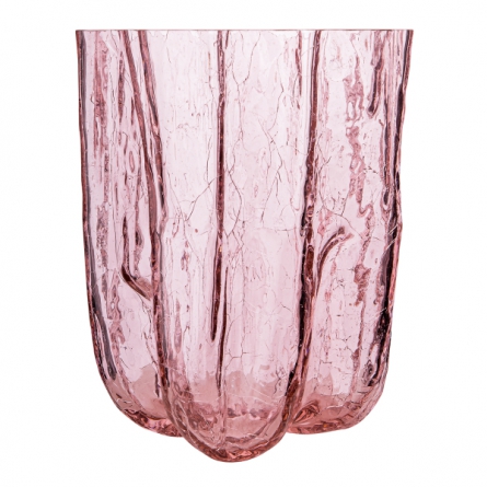 Crackle Vase Pink, 27cm