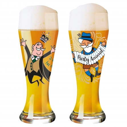 Ritzenhoff & Breker - Weizenbierglas 0,5 Liter Erdinger, 693911 ✓ Glas ✓  Klassik Stil 