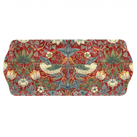Strawberry Thief Red Sandwich Tray