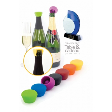 Silicone champagne stoppers 2-pack