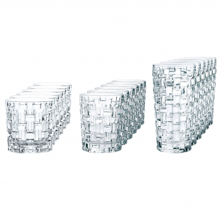 Bossa Nova Tumbler Glass Set, 18-pack