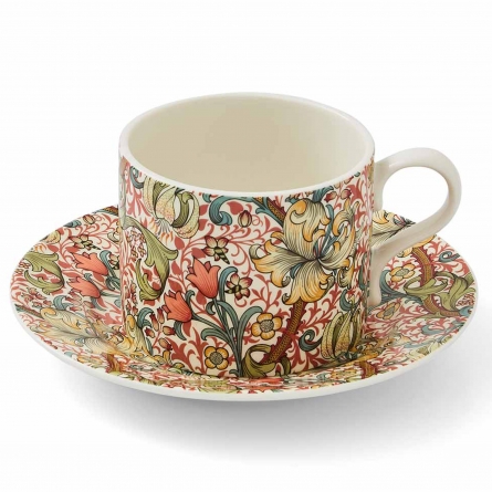 Golden Lily Teacup & Saucer 28cl