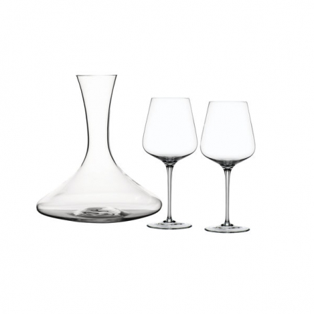 Carafe and Wine Glass Set of 3