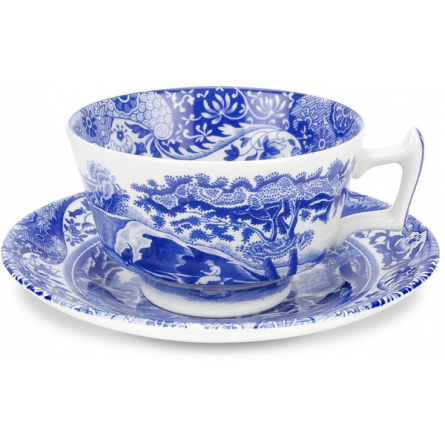 Blau Italian Teetasse & Untertasse, 20cl