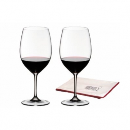 Vinum Cabernet/Merlot 61cl, 2-pack & Microfiber Cloth