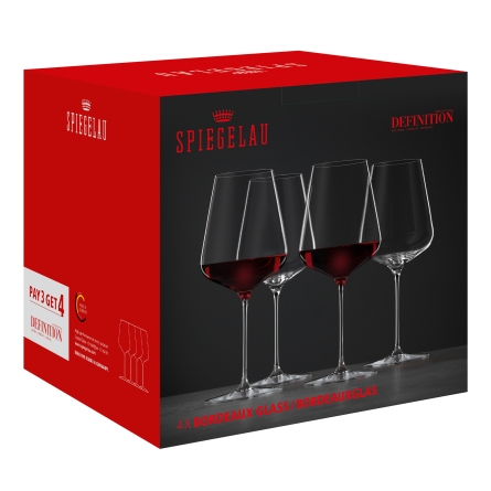 Definition Vinglas Bordeaux 75cl, 4-pack