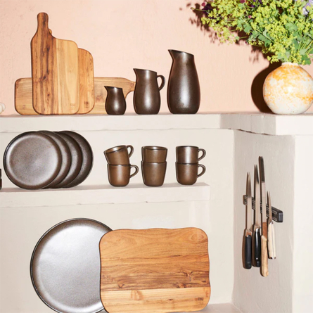 Raw Teak Sk&auml;rbr&auml;da, 32 x 24cm