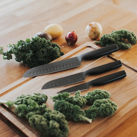 Sukai Knife Set Black, 3 pieces