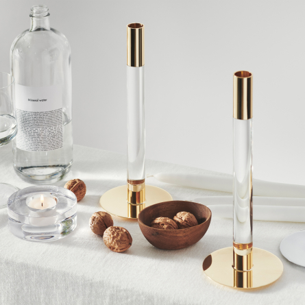 Lumiere Candlestick Gold, H 32cm