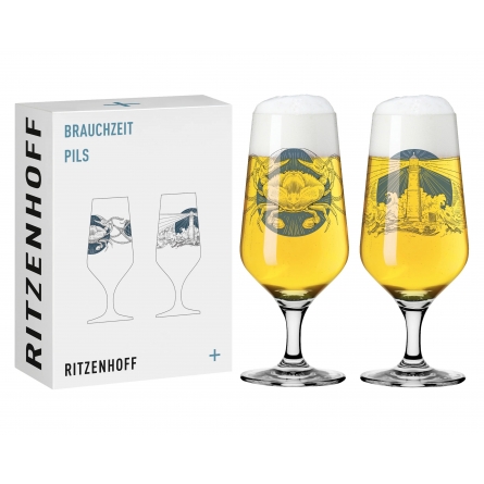 Beer Glass Brauchzeit Lager NO:7 & 8