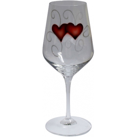 Wine glass heart Crystal Ink 2-pack