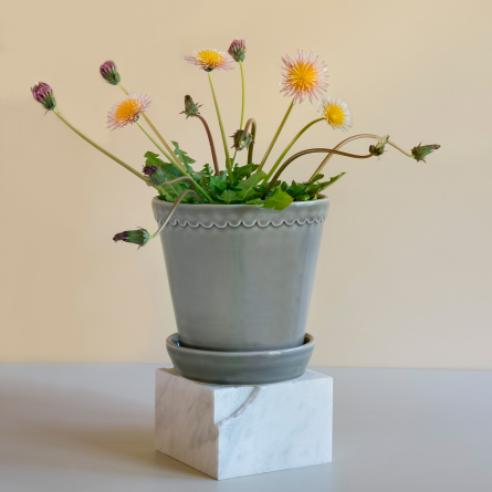 Helena Pot Pearl Grey, Ø 12 cm