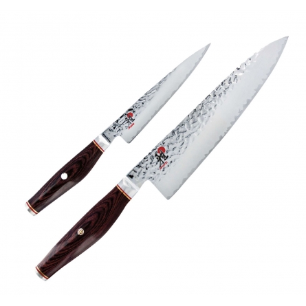 Miyabi 6000 MCT Knife Set, Utility & Santoku