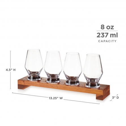 Spirit Flight Whisky Tasting glas 24cl, 4-pack