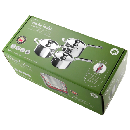 316-Series Kastrullset, 3 delar