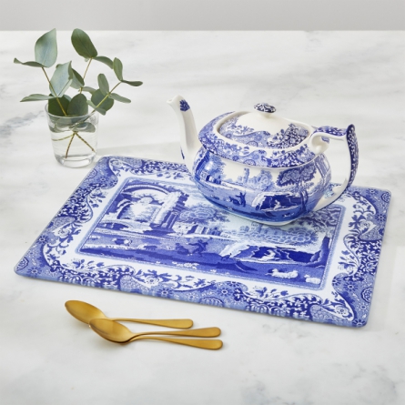 Blue Italian Bordsunderlägg 40 x 29cm, 4-pack