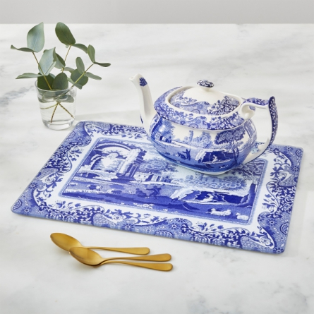 Blue Italian Bordstablett 40x29cm 4-pack