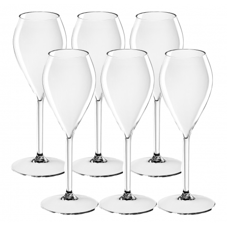 Kunststoffglas Champagne 24cl, 6-pack