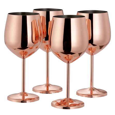 Wine Glass Rose Gold 50cl, 4-pack