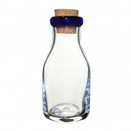 Blue Rim Milk Bottle, 25cl