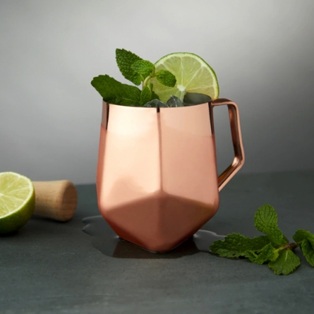 Faceted Moscow Mule mug 53cl