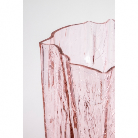 Crackle Vase Pink, 27cm