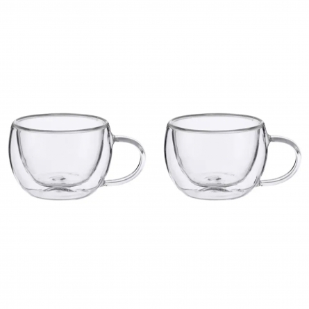 Lundi Espresso cup 10 cl 2-pack Clear