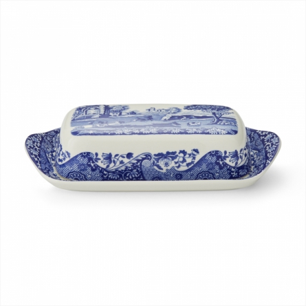 Blue Italian Butter Dish