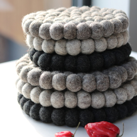 Hotspot Wolluntersetzer 21 cm Creme