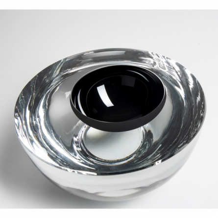 Solid Clear/Black, Ø 19cm