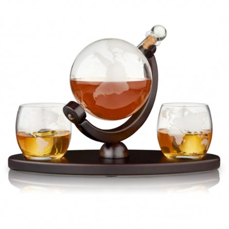 Globe Karaff & Whiskey Tumbler