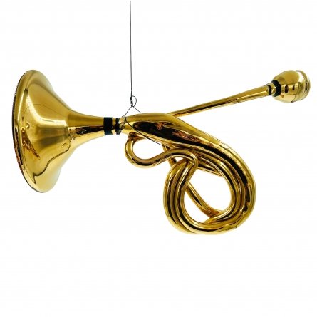Armstrong Blues Glass Trumpet Pretzel, Unique