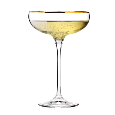 Harmony Champagne glass Coupé 24cl, 6-pack - GOLD