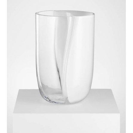 Vase duo white/Clear