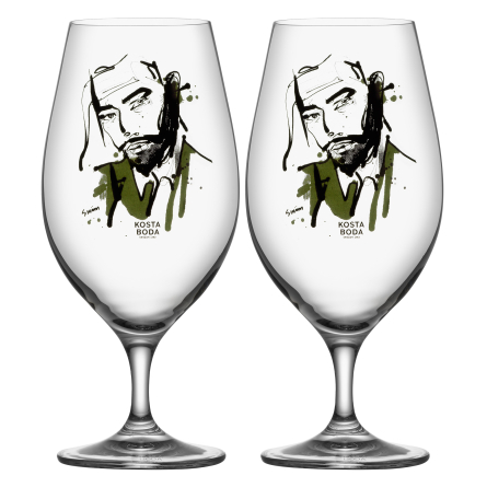 All About You Beer Glass Want Him 40cl, 2-pack