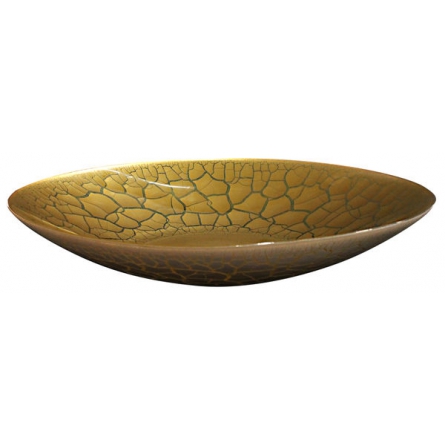Croco Fat Vit/Guld, Ø 39cm
