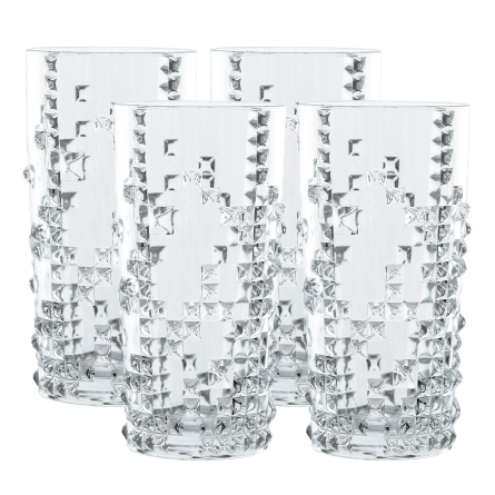 Punk Longdrink Glass 39cl, 4-pack