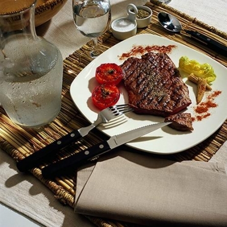 Grill Knife Pizza Black, 6-pack