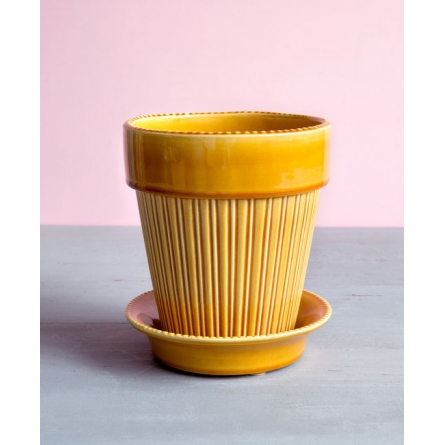 Simona Pot Yellow, Ø 18cm