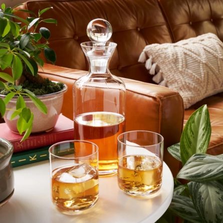 Modern Whisky-Karaffen- und Glas