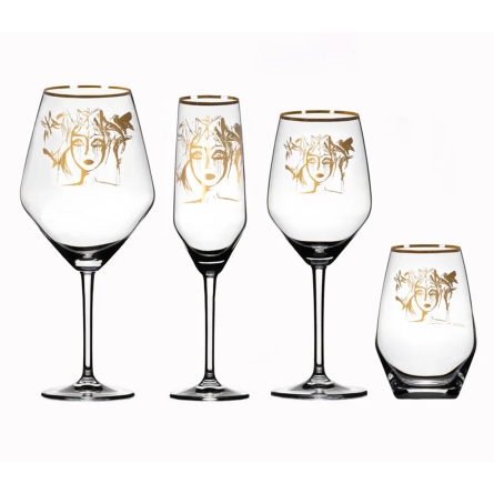 Slice of Life Gold Drink Glass, 72cl