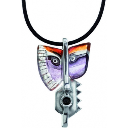 Rurik purple orange necklace