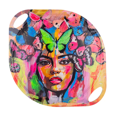 Coming Back to Life Tray with Handle, 38cm