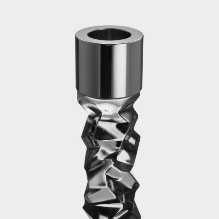 Carat Candlestick Anthracite, 2-pack