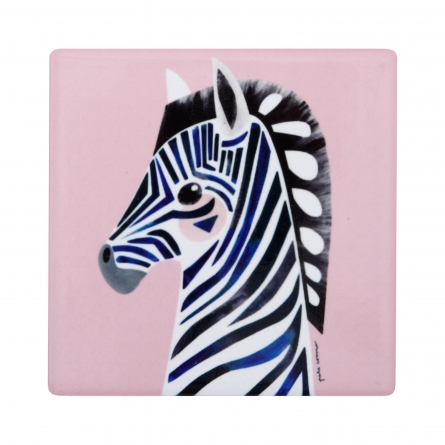 Glasunderlägg Zebra