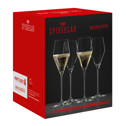 Definition Champagneglas 25cl, 4-pack